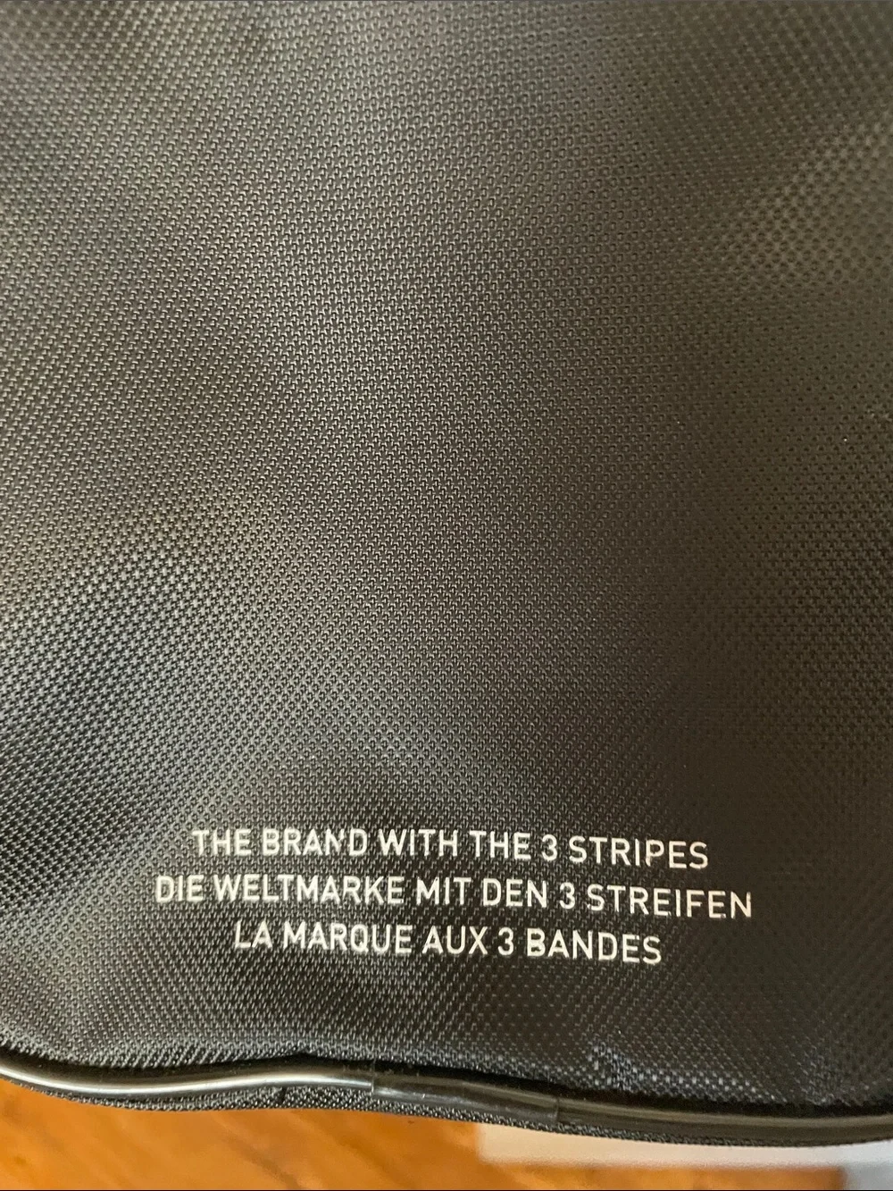 adidas Black Mini Backpack with White Logo and Stripes - Picture 4 of 6
